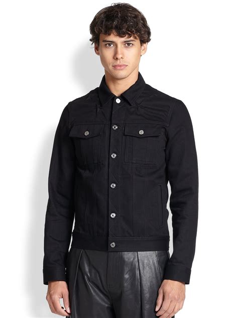 givenchy winter jacket mens|black givenchy jean jacket men.